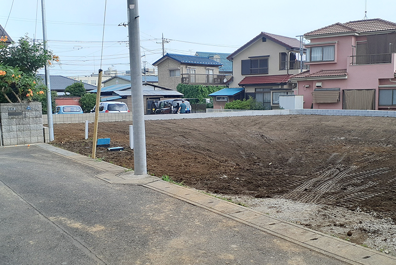 埼玉県北本市東間　造成工事完了しました。